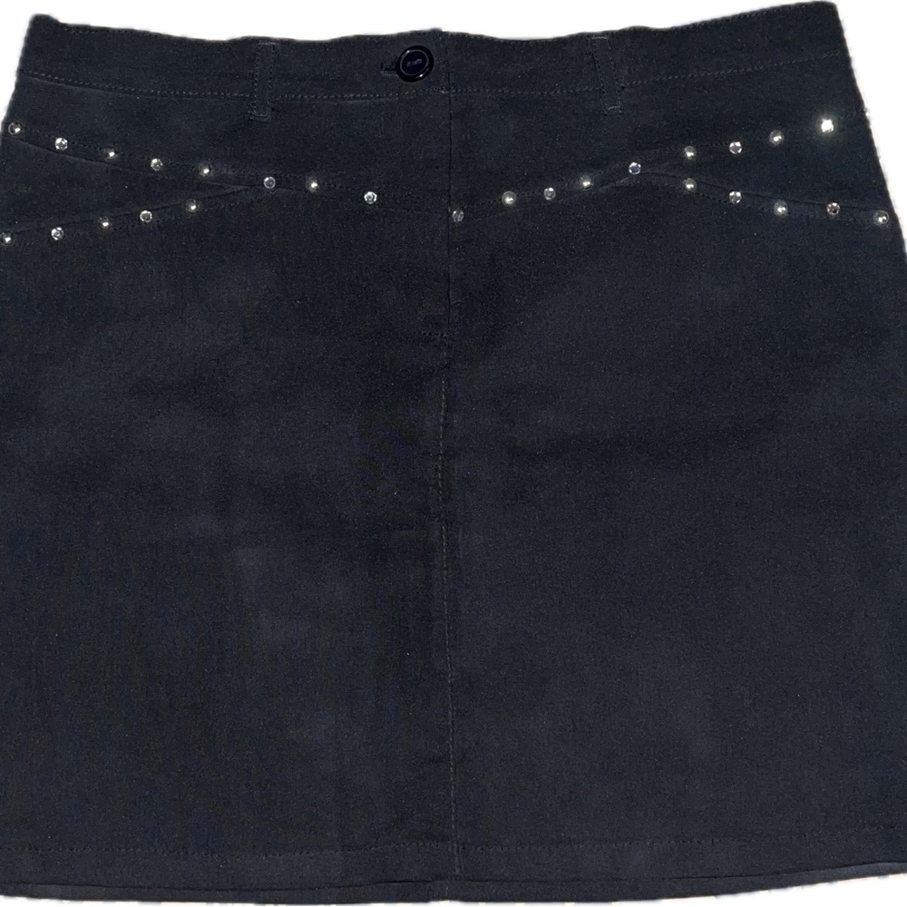 Black Studded Women's Skirt